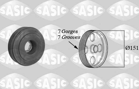 Шкив коленвала Sasic. Артикул 2154021