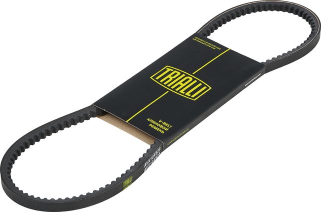 Приводной ремень клиновой Trialli (EPDM (Этилен-пропиленовый каучук)) для ВАЗ 1111 Ока 1988-2008. Артикул AVX10X825