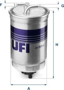 Топливный фильтр UFI для MG ZR 2001-2005. Артикул 24.365.00