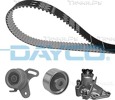 Помпа (водяной насос) с комплектом ремня ГРМ Dayco для Hyundai Accent III 2005-2010. Артикул KTBWP6000