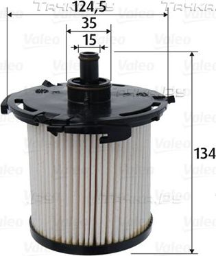 Топливный фильтр Valeo для Ford Transit VIII 2014-2016. Артикул 587098