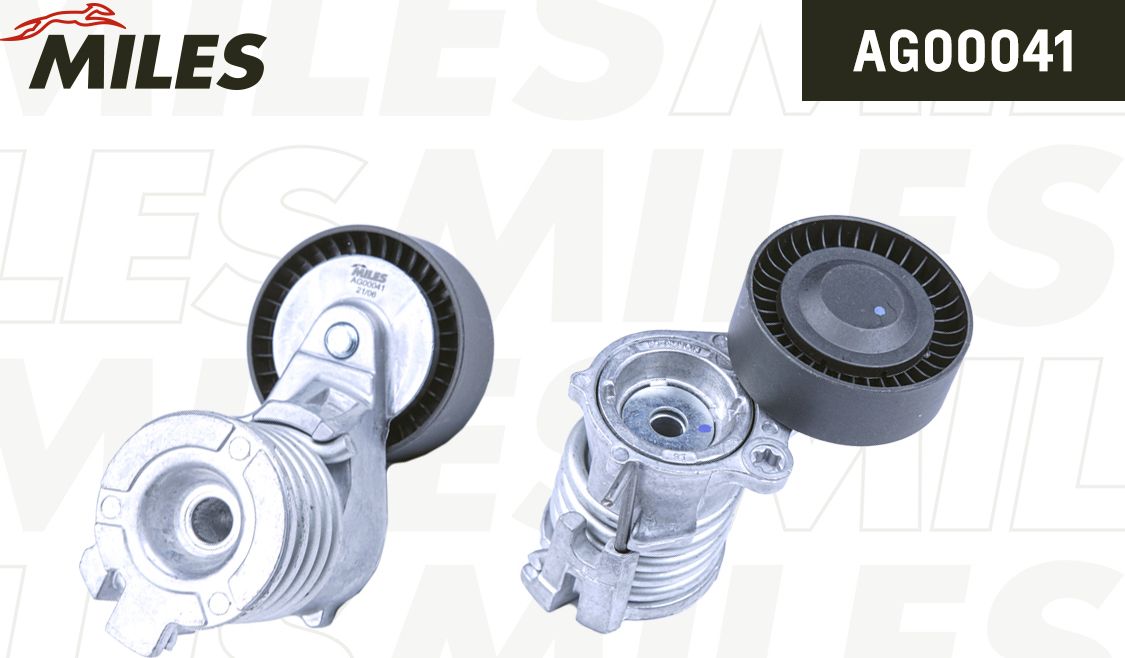 Натяжной ролик (натяжитель) приводного клинового зубчатого ремня Miles. Артикул AG00041