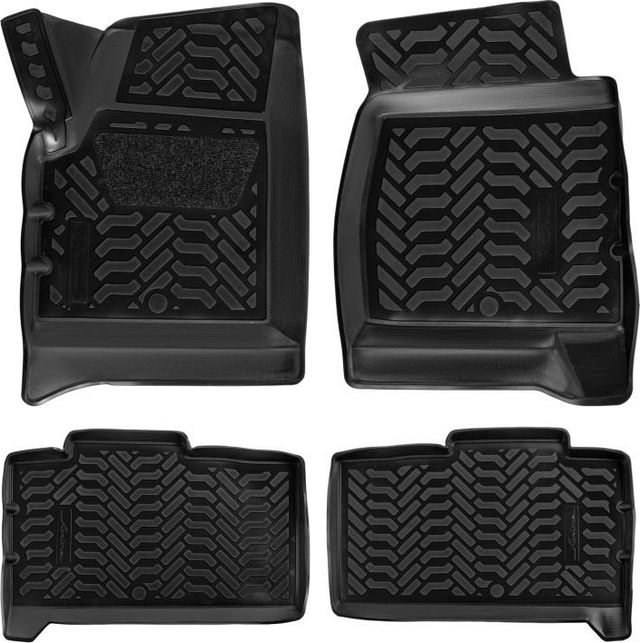 Коврики Airline 3D с высоким бортиком для салона УАЗ Patriot I рестайлинг 2014-2026. Артикул ACM-PS-11