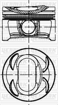Поршень Yenmak для Volkswagen Touran II 2010-2015. Артикул 31-04297-000