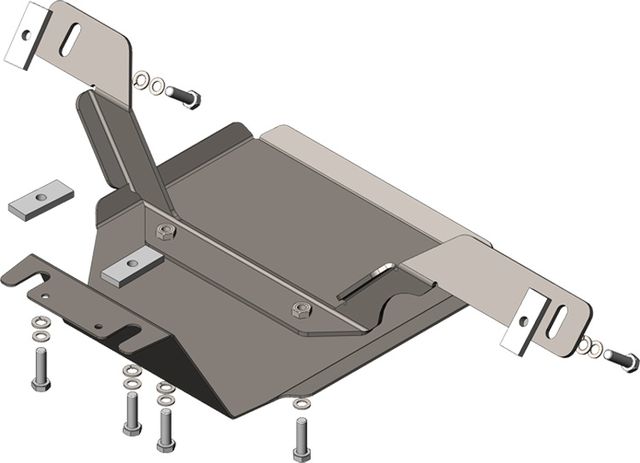 Защита Мотодор для заднего дифференциала Kia Sportage IV 2016-2026. Артикул 01038