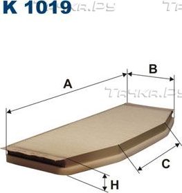 Салонный фильтр Filtron. Артикул K 1019