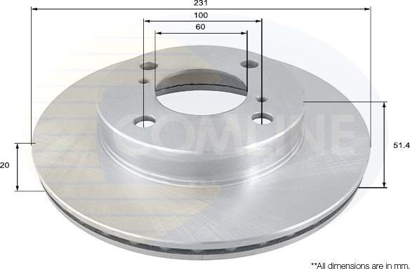 Тормозной диск Comline COATED. Артикул ADC0276V