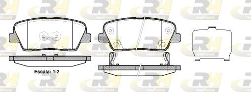 Тормозные колодки RoadHouse задние для Kia Quoris I 2015-2015. Артикул 21274.02