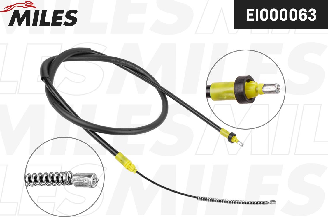 Трос ручника (тросик ручного тормоза) Miles. Артикул EI000063
