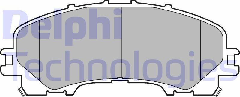 Тормозные колодки Delphi (Low-Metallic). Артикул LP3706