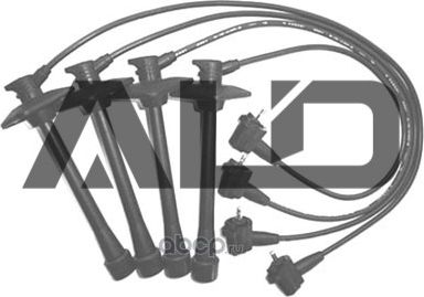 КОМПЛЕКТ ПРОВОДОВ ЗАЖИГАНИЯ (ЧЕРНЫЙ СИЛИКОН) TOYOTA CARINA/CELICA/RAV4 (ALD). Артикул A00058