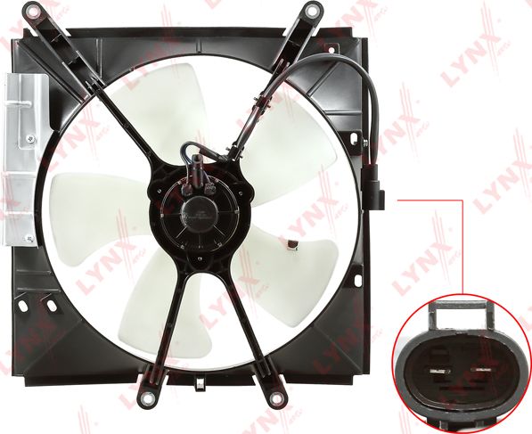Вентилятор радиатора двигателя LYNXauto для Toyota Corolla E110 1997-2001. Артикул RF-1678