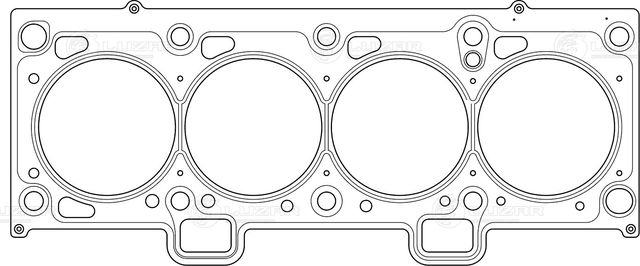 Прокладка ГБЦ метал. ВАЗ 2190 (дв. 21116) (d 82 мм.) (Luzar). Артикул LES 10101
