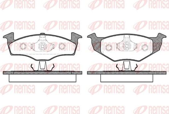 Тормозные колодки Remsa. Артикул 0609.00