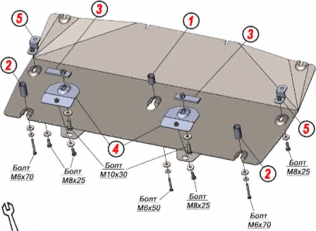 Защита Alfeco для радиатора Toyota Avalon 2018-2022. Артикул ALF.24.127