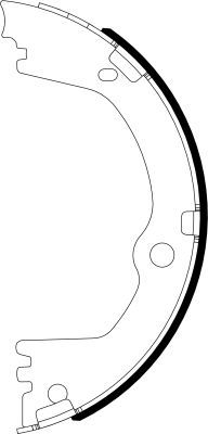 Тормозные колодки (стояночная тормозная система) Hella. Артикул 8DA 355 051-231