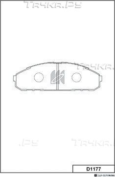 Тормозные колодки MK Kashiyama. Артикул D1177