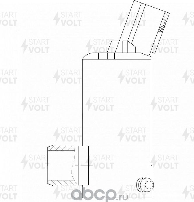 Насос омывателя лобового стекла StartVOLT. Артикул SWP 1105