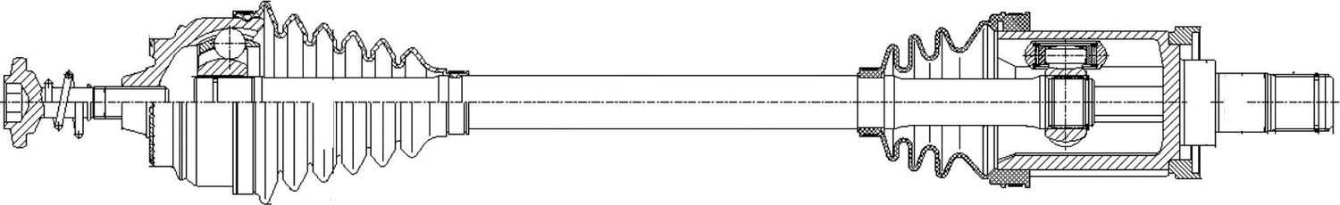 Полуось (привод в сборе, приводной вал) Trialli. Артикул AR 2645