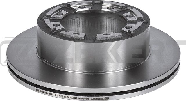 Тормозной диск Zekkert задний для Nissan Cabstar F24M, F24W 2006-2013. Артикул BS-5666