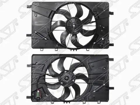 ДИФФУЗОР РАДИАТОРА В СБОРЕ CHEVROLET CRUZE 09- ST- (SAT). Артикул STCV422010