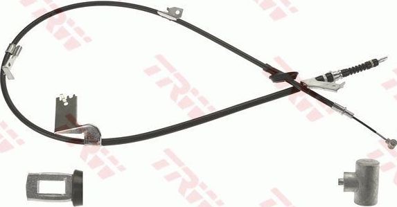 Трос ручника (тросик ручного тормоза) TRW правый для Suzuki Swift III 2006-2011. Артикул GCH473