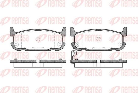 Тормозные колодки Remsa. Артикул 0853.12