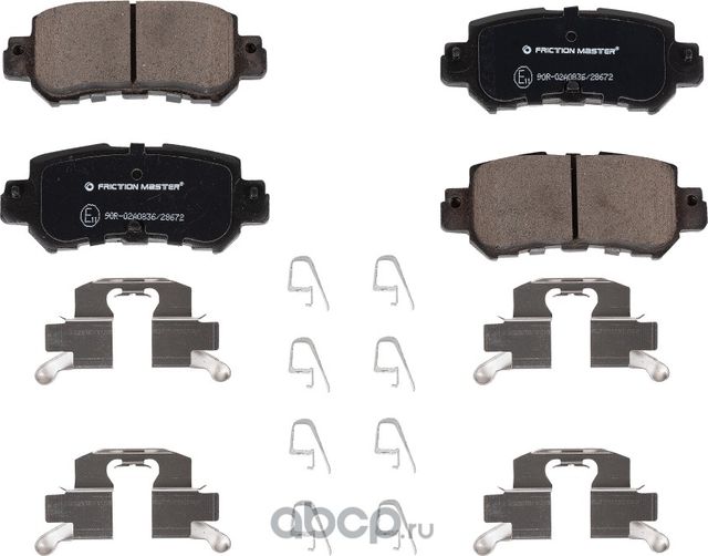 Колодки тормозные дисковые (Frictionmaster). Артикул CMX1624