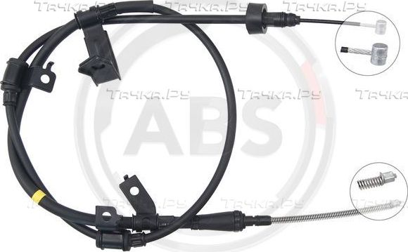 Трос ручника (тросик ручного тормоза) ABS. Артикул K17509