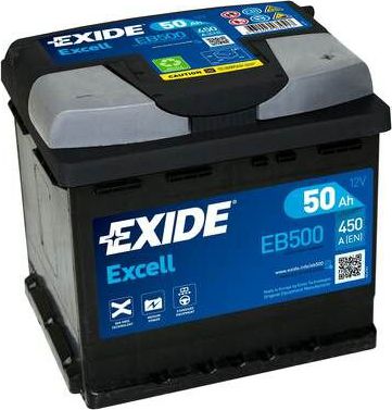 Аккумулятор Exide Excell ** для Hyundai Getz I 2002-2010. Артикул EB500