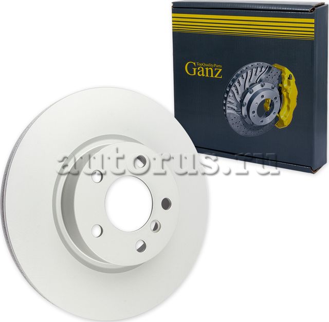Диск тормозной передний с покрытием (Ganz). Артикул GIJ06087