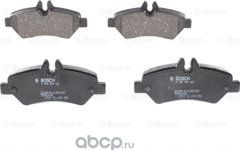 Колодки тормозные задние (Bosch) Bosch. Артикул 986494123