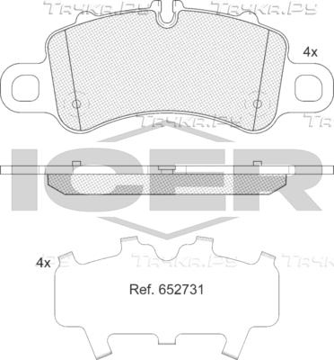 Тормозные колодки Icer. Артикул 182485