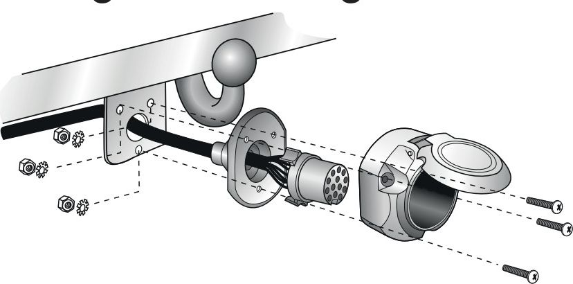 Штатная электрика фаркопа Hak-System (полный комплект) 13-полюсная для Mazda CX-5 I 2011-2017. Артикул 26120522