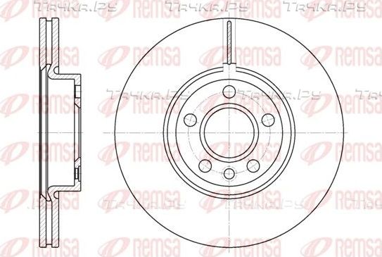 Тормозной диск Remsa передний для Volkswagen Sharan I 1995-2010. Артикул 6728.10