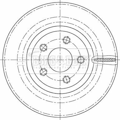 Тормозной диск Borg & Beck. Артикул BBD5465