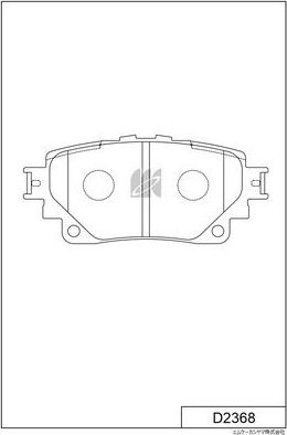 Тормозные колодки MK Kashiyama. Артикул D2368