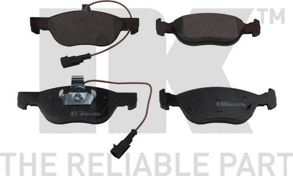 Тормозные колодки NK передние для Fiat Marea 2000-2002. Артикул 221017