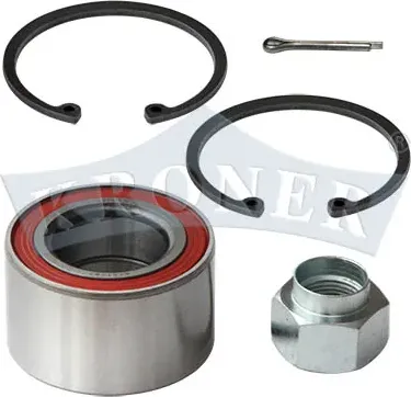 ПОДШИПНИК СТУПИЦЫ, ПЕРЕДНИЙ CHEVROLET LANOS 05-> F AVEO 1,2, 1,4, 1,5 (Kroner). Артикул K151197