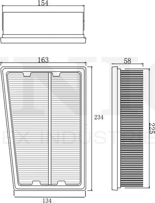 Фильтр воздушный (Unio). Артикул FLT-10105