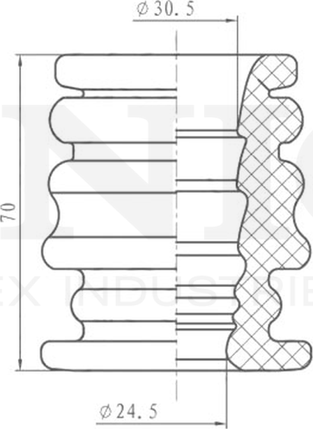 Отбойник амортизатора (Unio). Артикул DUC-40020