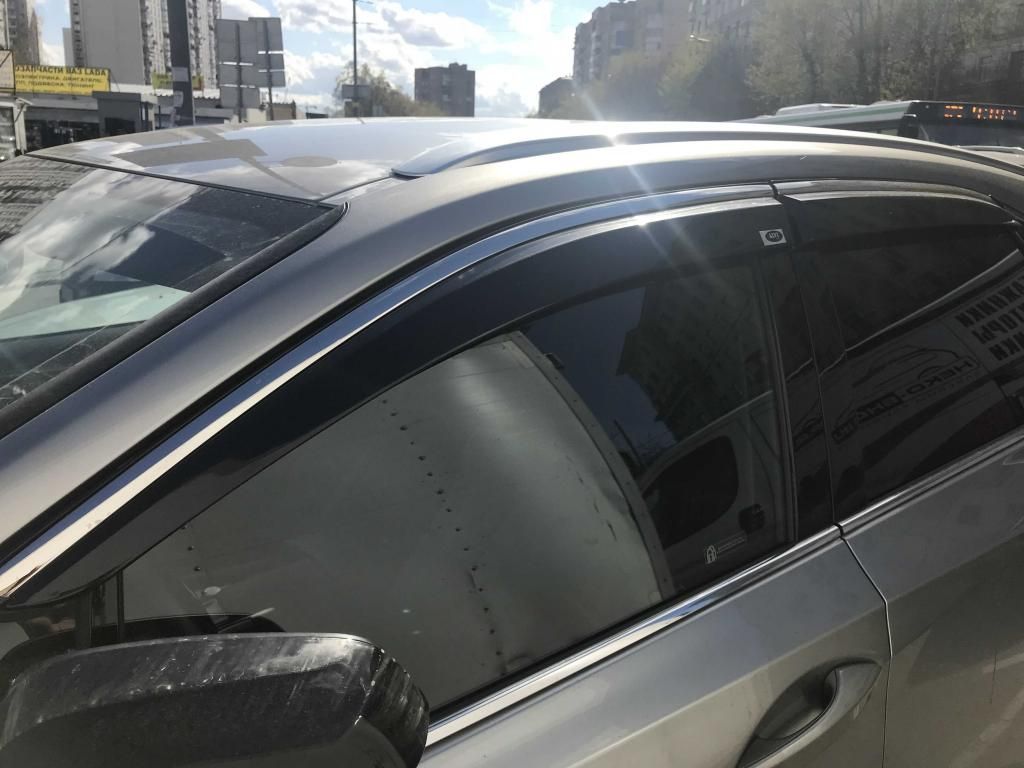 Дефлекторы Alvi-Style для окон (с нерж. молдингом) Volvo XC90 II 2014-2026. Артикул ALV390M