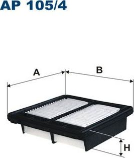 Воздушный фильтр Filtron для Honda CR-Z 2010-2016. Артикул AP 105/4