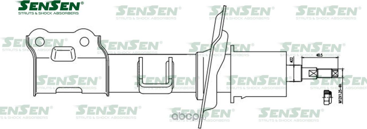 АМОРТ. ПЕРЕД. ПРАВ. HYUNDAI IX35/TUCSON SONATA KIA OPTIMA/K5 SPORTAGE (Sensen). Артикул 42141319