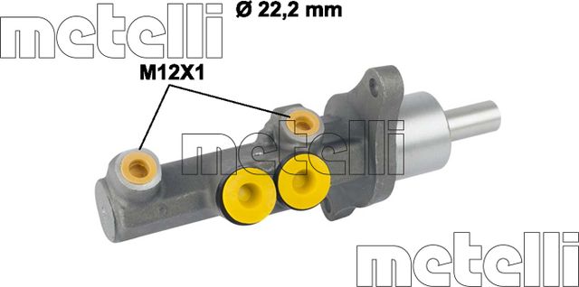 Тормозной цилиндр главный Metelli для Volkswagen Golf Plus I 2005-2013. Артикул 05-0720