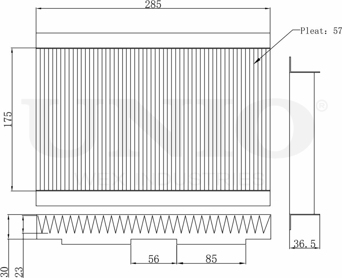 Фильтр салона (Unio). Артикул FLT-40018