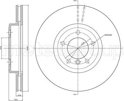 Тормозной диск Trusting передний для BMW 3 IV (E46) 1999-2007. Артикул DF739