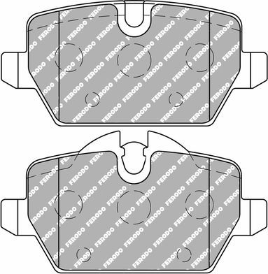 Тормозные колодки FERODO RACING DS2500 для BMW 1 I (E81/E82/E87/E88) 2004-2012. Артикул FCP1806H