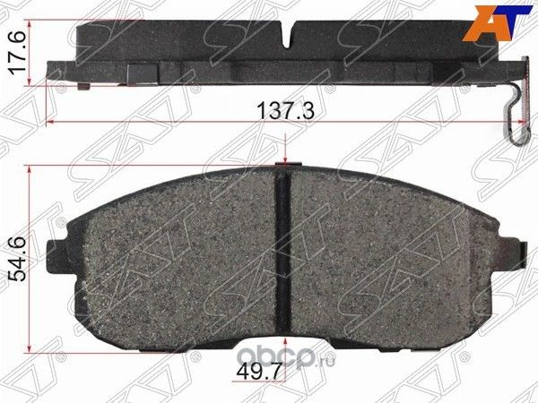 Тормозные колодки FR NISSAN TEANA 32  VQ25JUKE F1 (SAT). Артикул STD1060JN00A