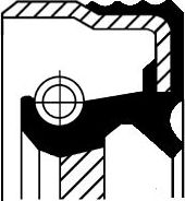 Сальник коленвала Corteco (FPM (Fluor-Kautschuk)) внутренний для Fiat Cinquecento 1991-1998. Артикул 12012560B